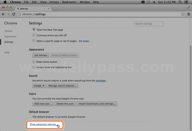 proxy settings for google chrome for mac